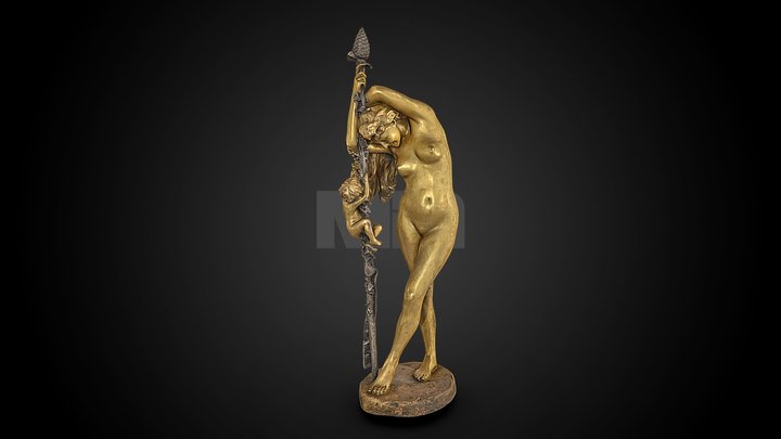 Bacchante à l'Amour, c. 1892 CE – Free 3D Model STL