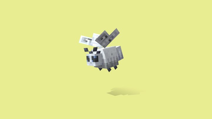 Baby Moth - Minecraft Creature 3D Model