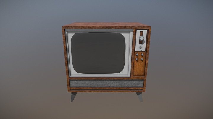 Retro TV 3D Model