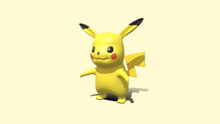 Pikachu (Pokemon) 3D Model