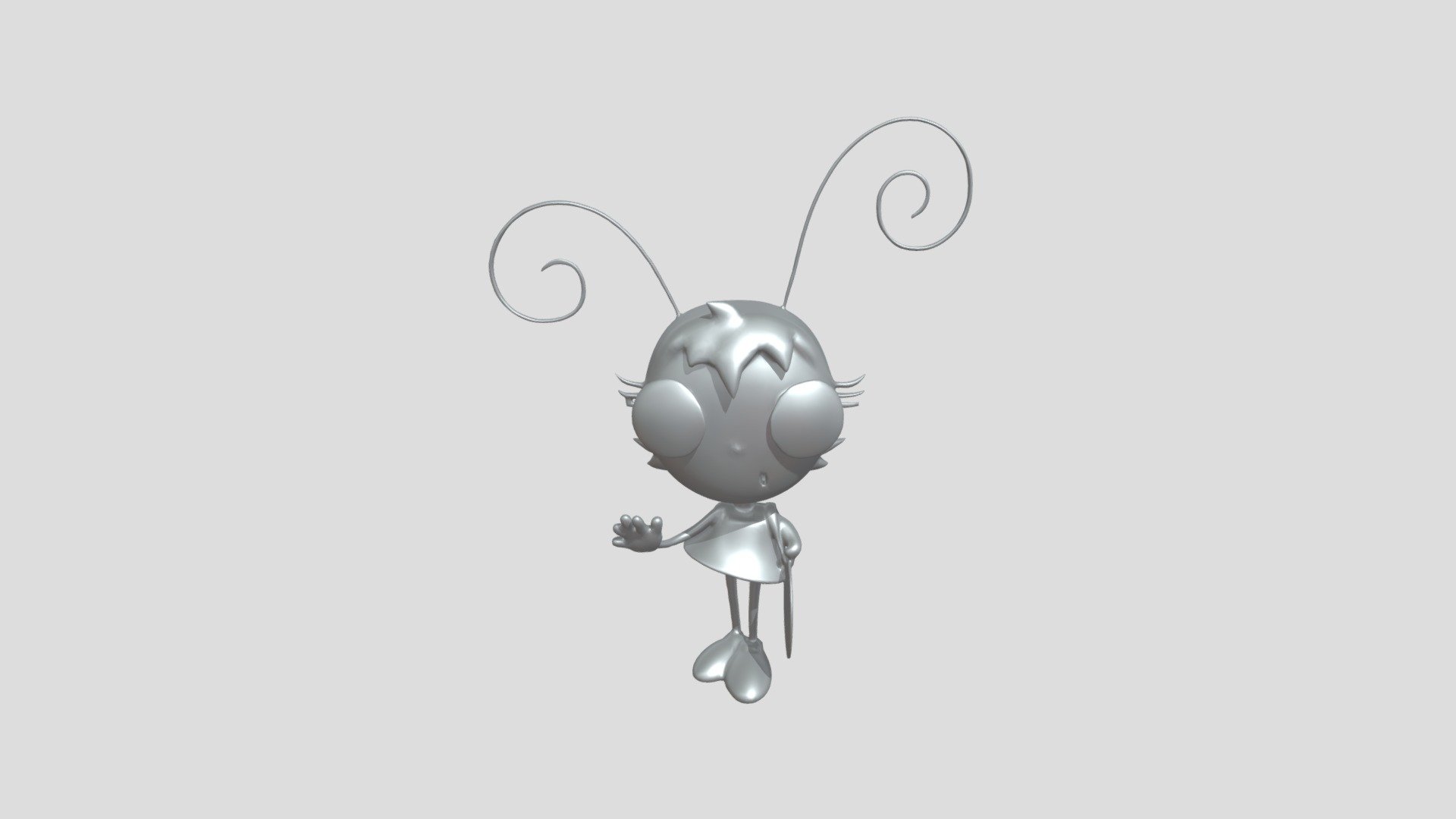cartoon insect character - 3D model by Cristóbal Pérez Herrera ...