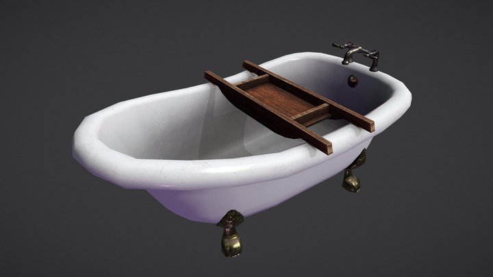 Clawfoot Bathtub 3D Model
