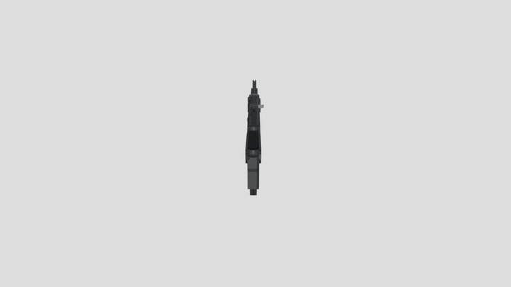 AK 12 Voxel Art 3D Model