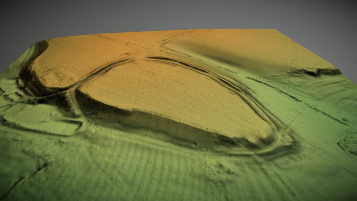 Castle Hill, Blunsdon St Andrew, Wiltshire (UK) – Free 3D Model STL