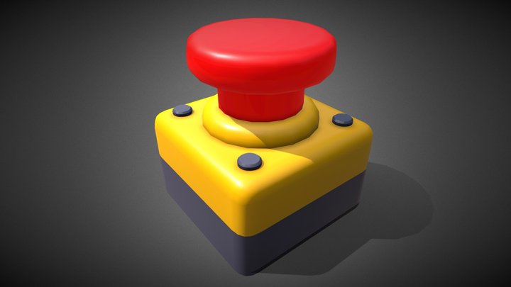 Button 3D Model
