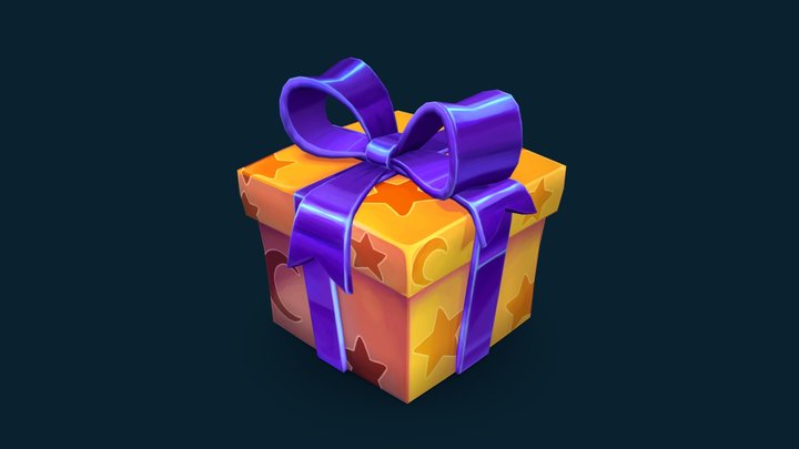 Stylized Present 3D Model