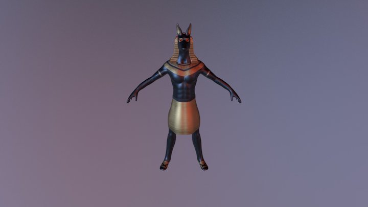 Anubis With Clothes 3D Model