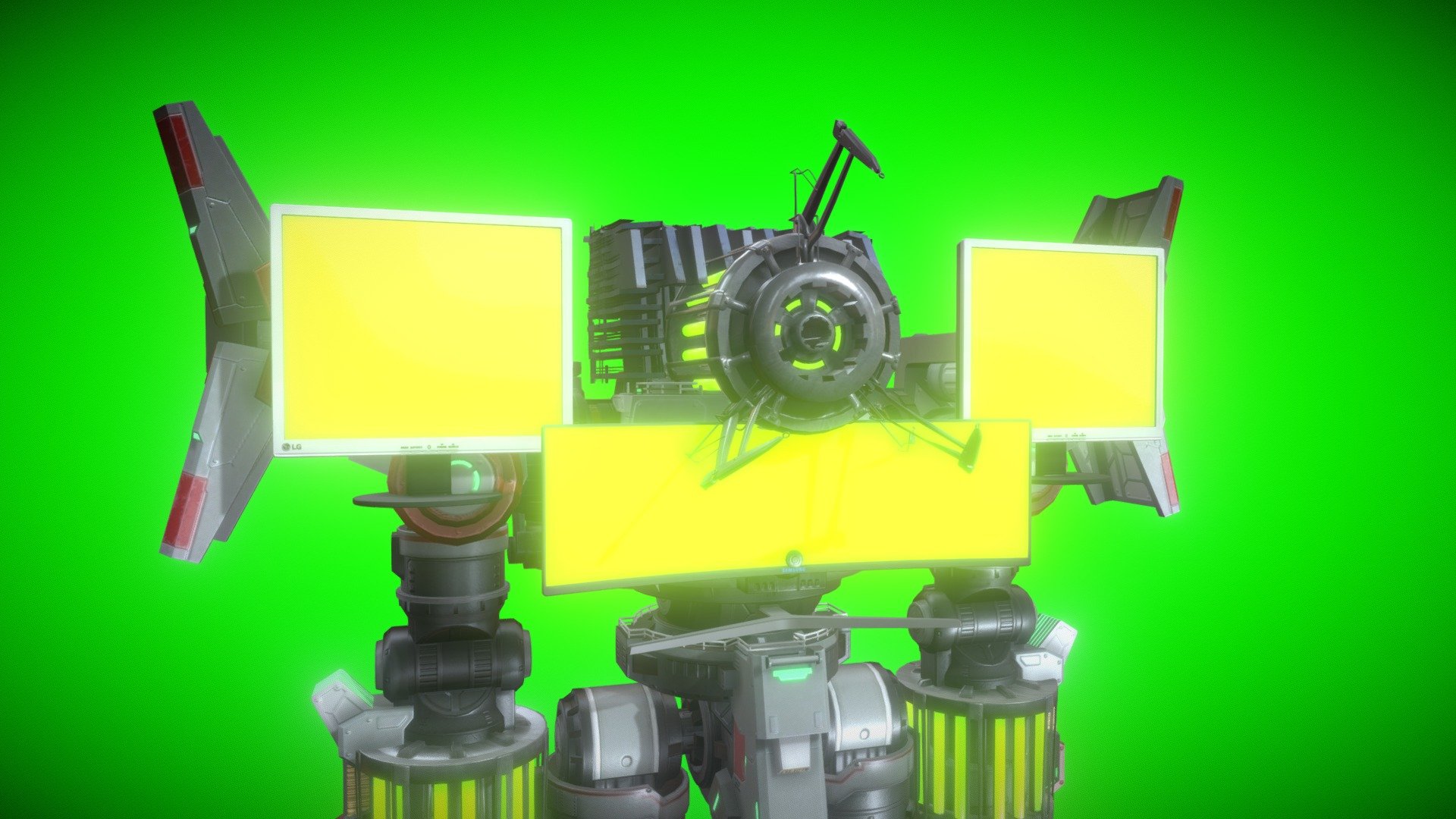 Mecha computerman - Download Free 3D model by photon (that one larry ...