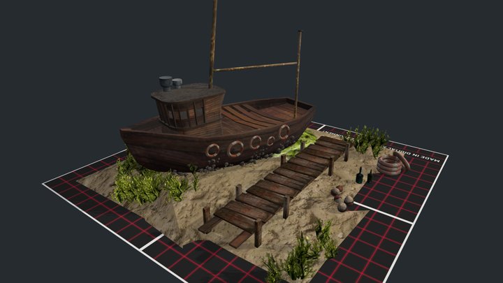 DAE 5 Finished props - By the ocean 3D Model