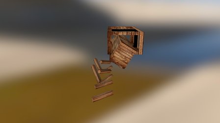 Crate Normal Map 3D Model