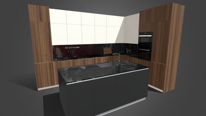 Kitchen Set01 3D Model