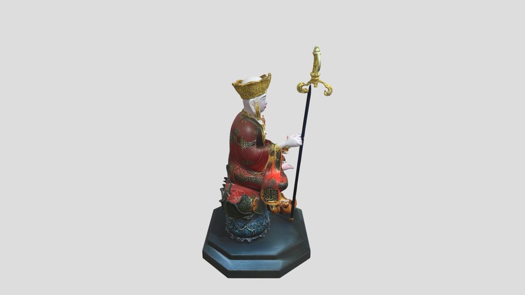 Bodhisattva Statue 3d Model