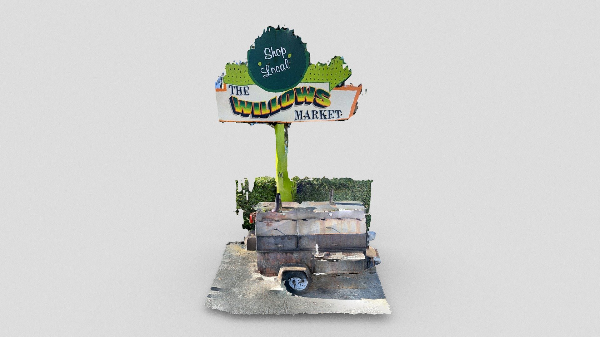 Day 41: Willows Market smoker - 1scanaday — Sketchfab embed 3D viewer