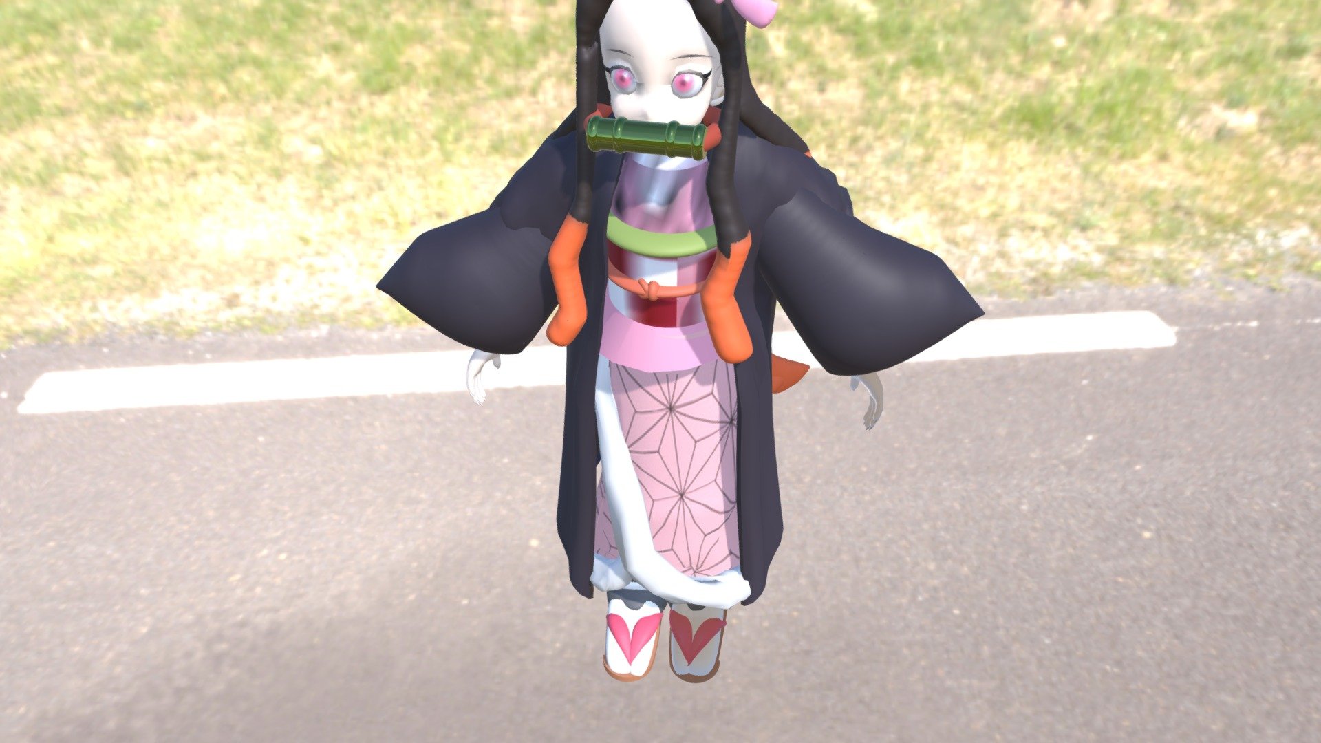 Nezuko Kamado - Download Free 3D model by tanjiro x sonic x deku ...