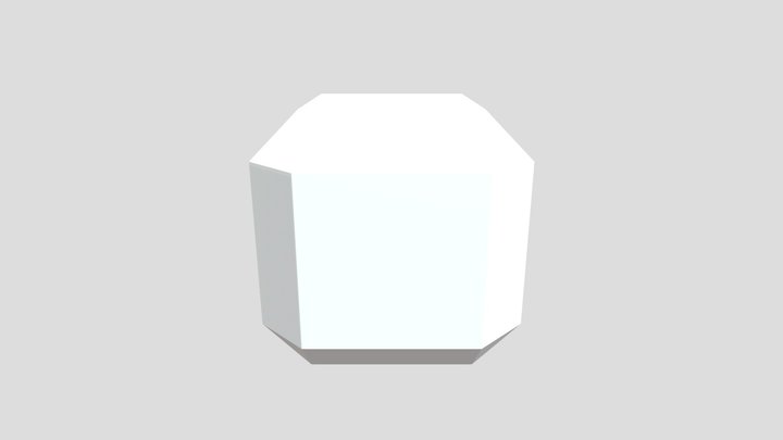 chamfered cube 3D Model