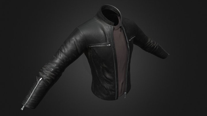 Leather Jacket 3D Model