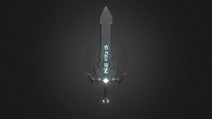Skull Sword 3D Model