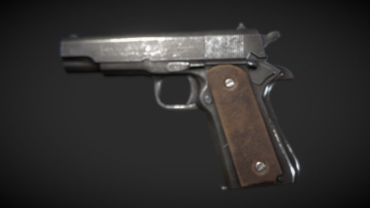 M1911A1 pistol 3D Model