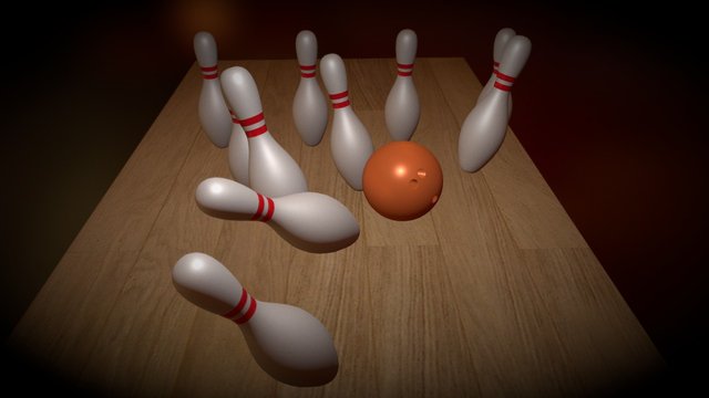 Bowling Scene Exercise 3D Model