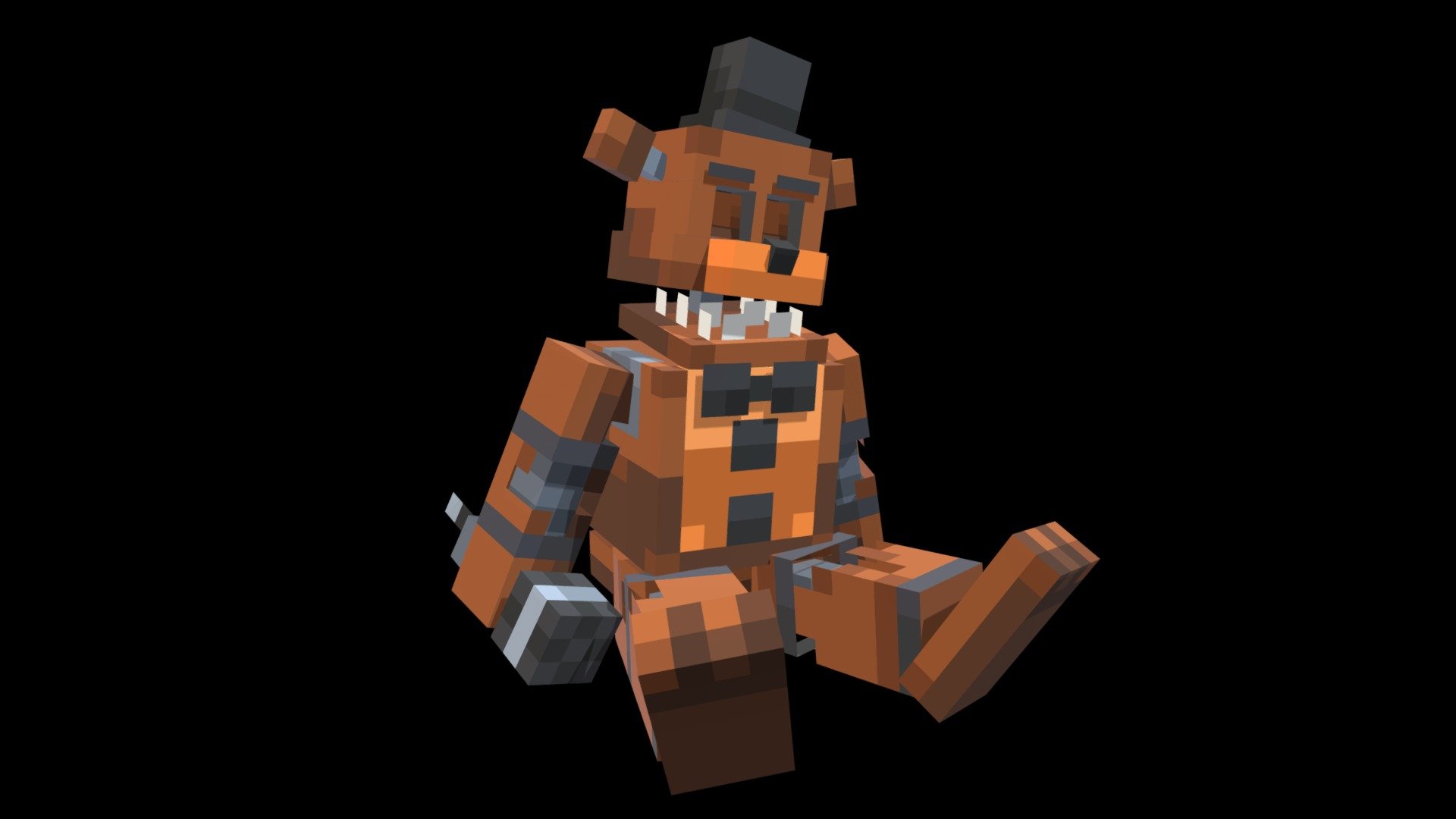 3D Modeling Withered Freddy - 3D Model 