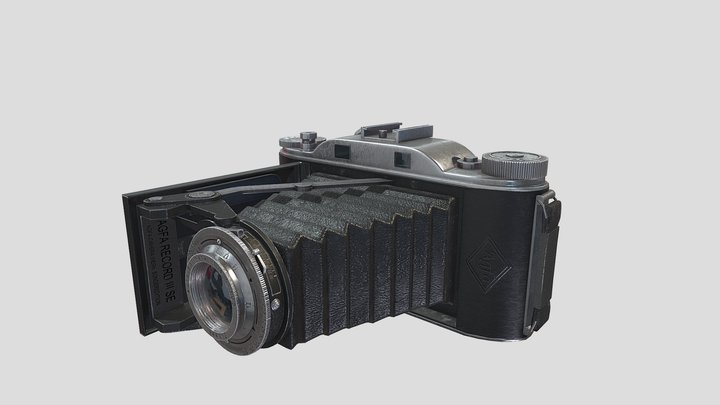 Retro camera Agfa Record III 3D Model