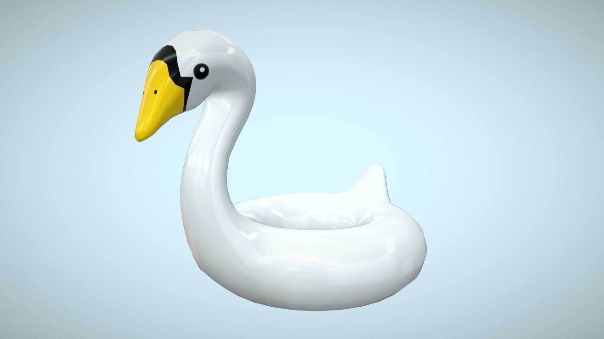 swim ring(swan) - 3D model by ayumi ikeda (@rxf10240) [248d81d] - Sketchfab