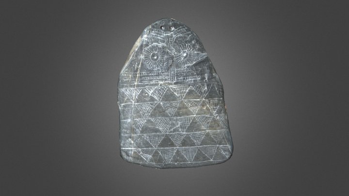 ÍDOLO OCULADO PLACA 3D Model
