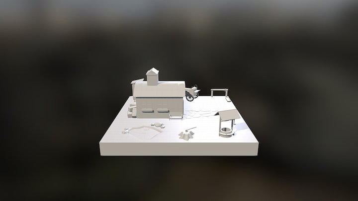 LowPoly_Farm_Scene 3D Model