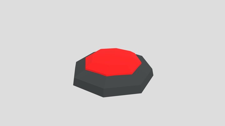 Low Poly Button 3D Model