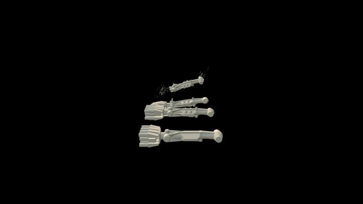 Tantive IV Draft Detailed Destroyed 3D Model