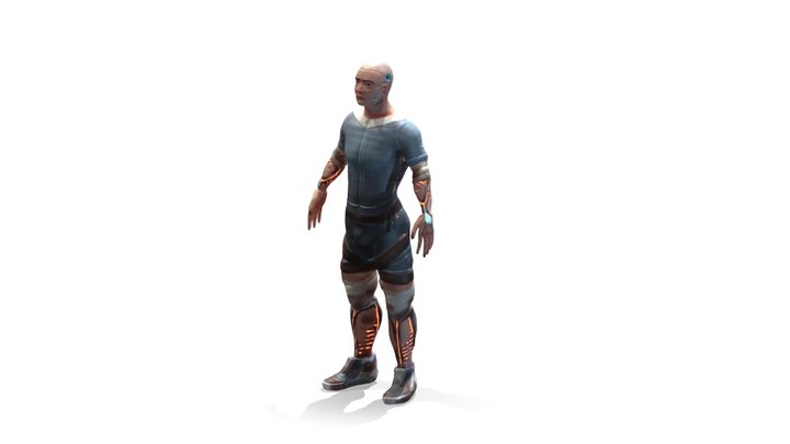 Low Poly Clone 3D Model