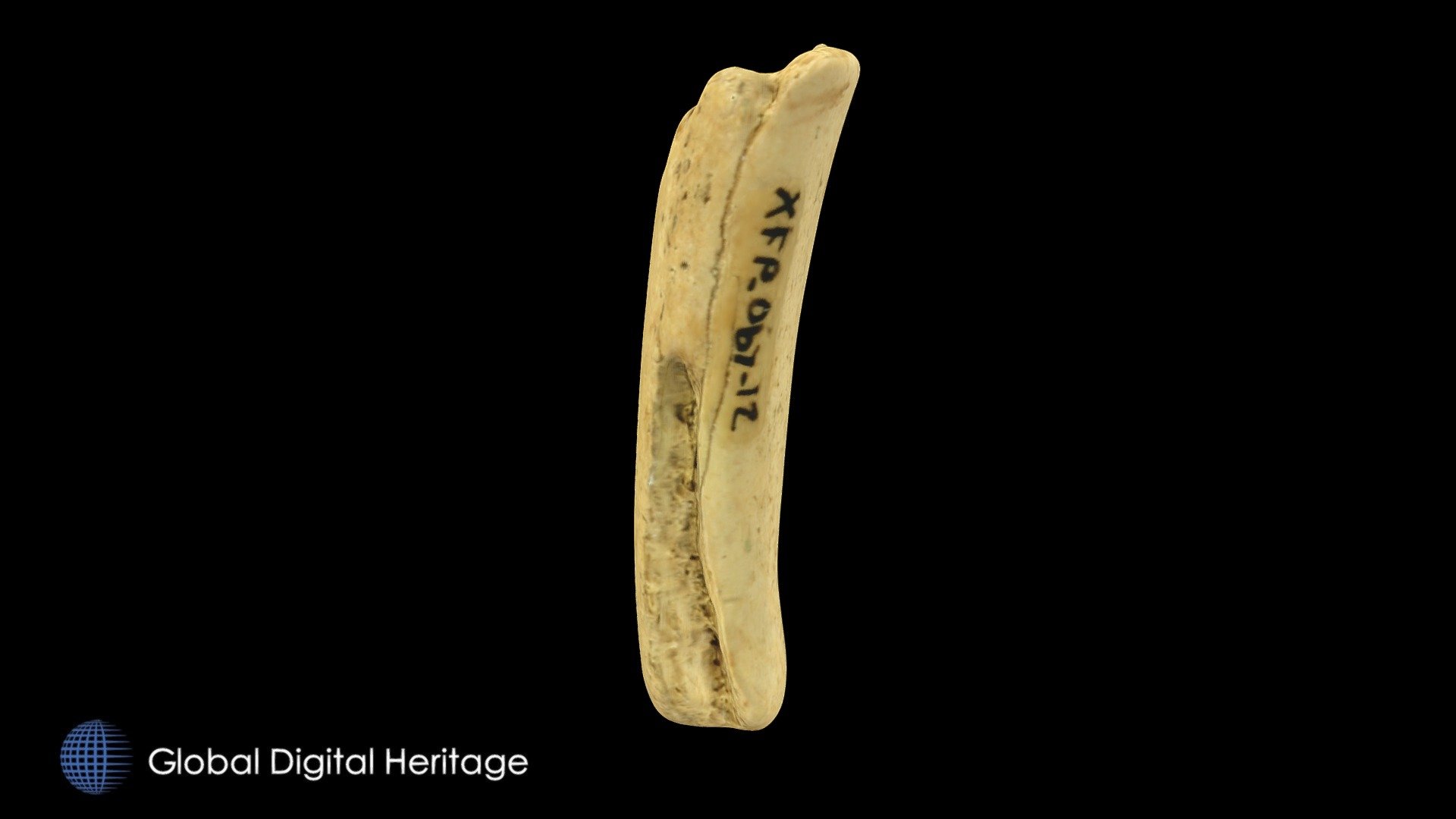 XFP-067  bone tool. Sanak Island, Alaska.