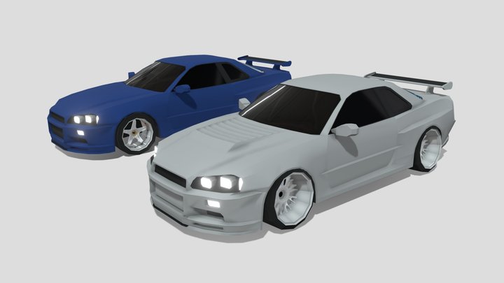 Nissan R34 GT-R 3D Model