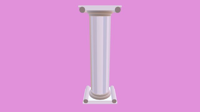 Greek Pillar 3D Model