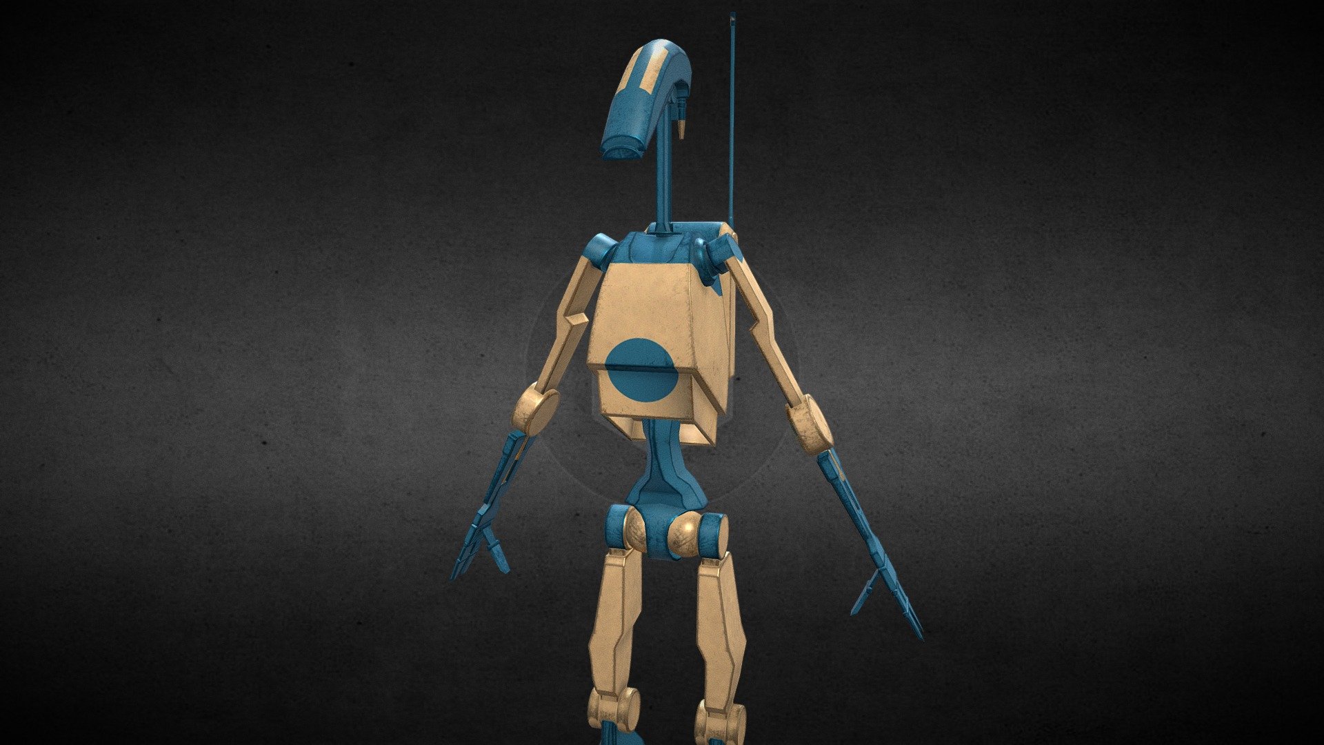 B1 Battledroid - Republic Markings - 3D model by Juan Manuel Fernandez ...