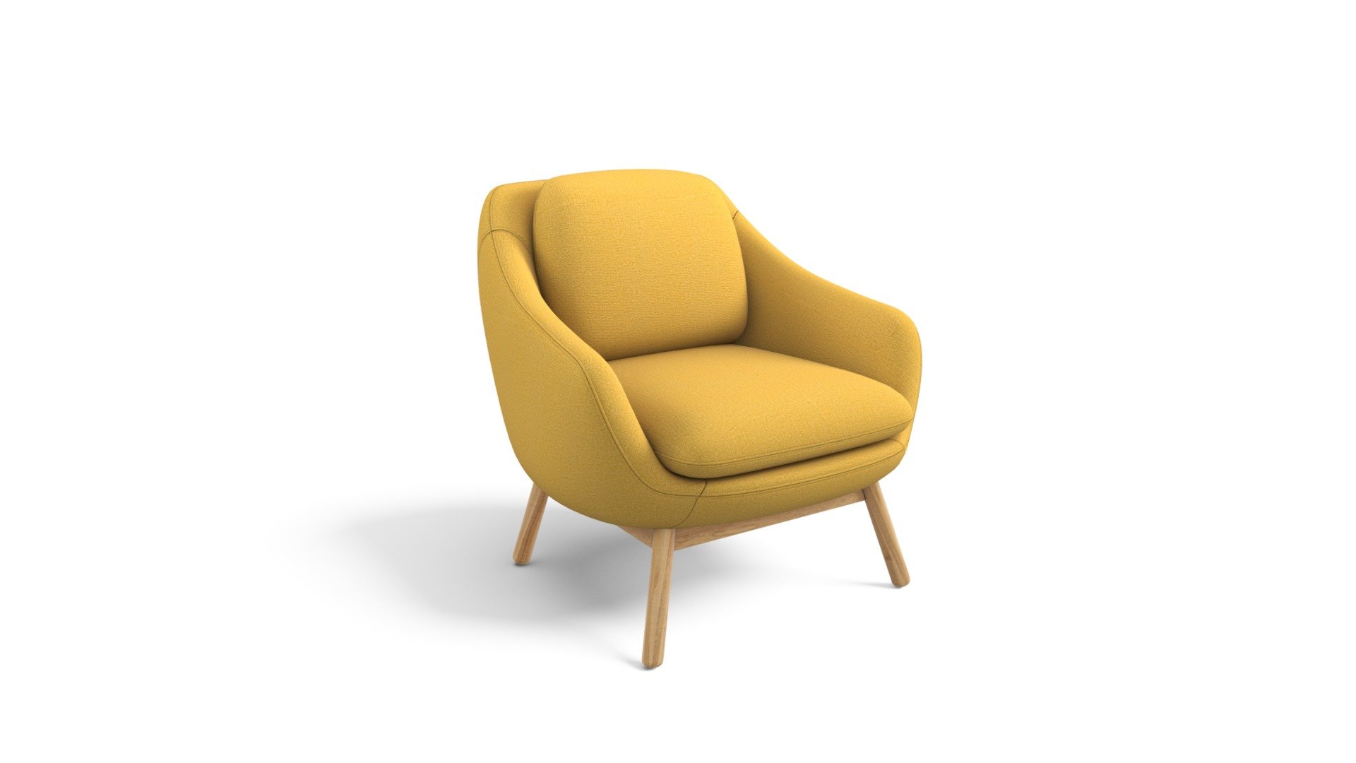 Oslo Accent Chair, Yolk Yellow