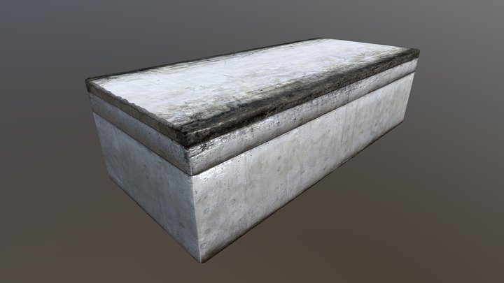 Waxed Street Skate Ledge | Game Ready 3D Model