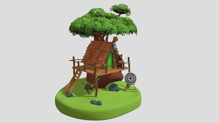 Merida's Treehouse 3D Model