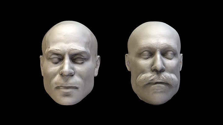 Nicola Sacco and Bartolomeo Vanzetti death masks – Kostenloses 3D-Modell STL