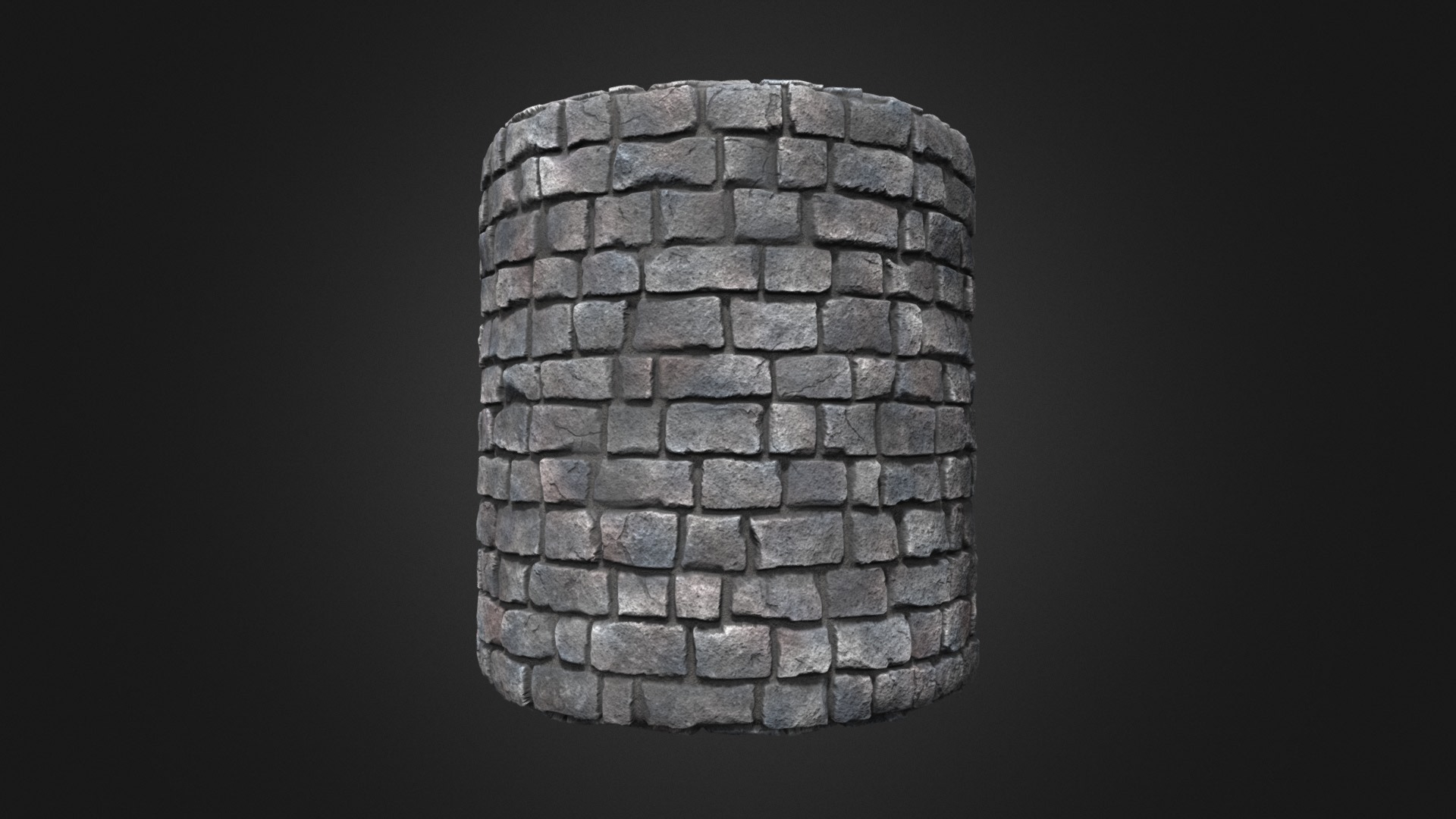 3D model White Brick Wall (Tileable Material) - This is a 3D model of the White Brick Wall (Tileable Material). The 3D model is about a stone sculpture of a head.