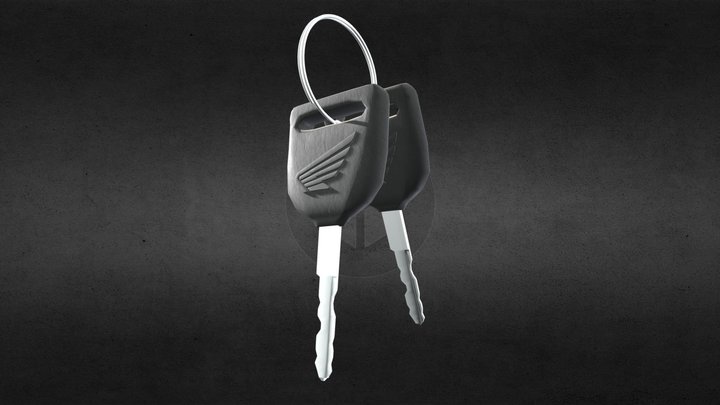 Honda Motor Cycle Keys 3D Model