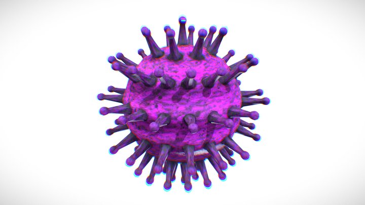 Covid-19 Virus - Low Poly 3D Model