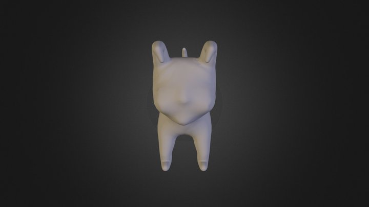 Initial Puppy Mesh From Zspheres 3D Model