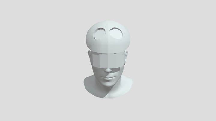 VR Helmet - Lowpoly 3D Model