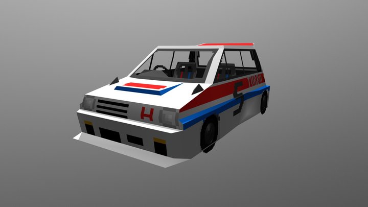 Honda City Turbo II 3D Model