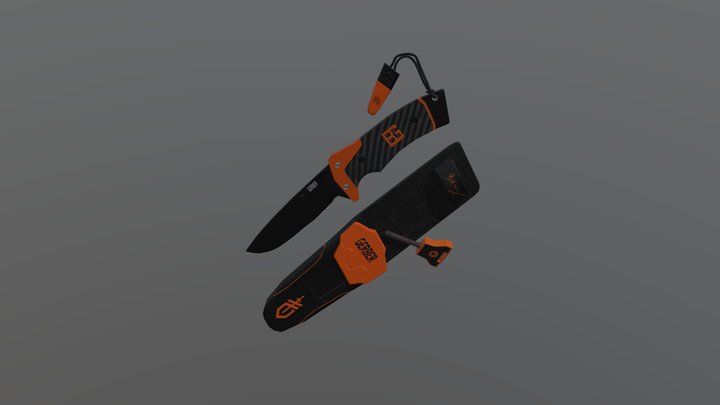 BG Survival Knife 3D Model