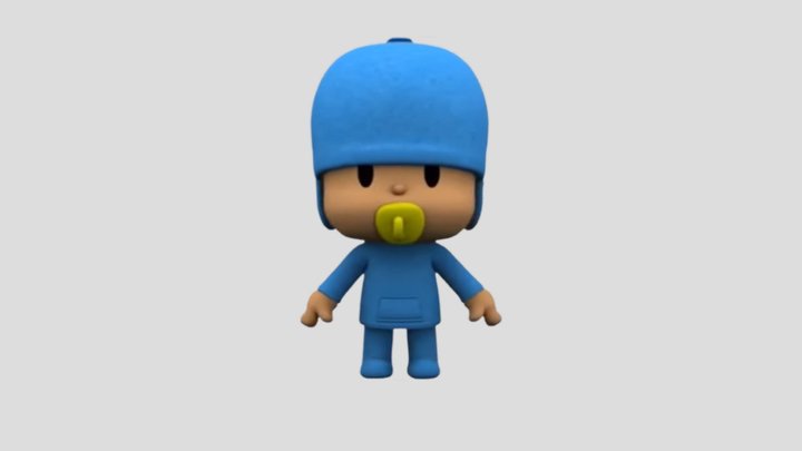 Pocoyo The Human 1 3D Model