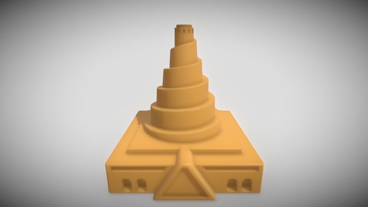 Malwiya Minaret - 3D print 3D Model