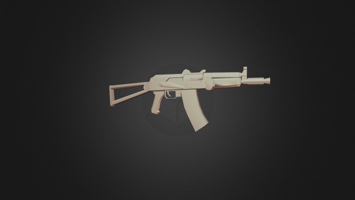 AKS-74U [Low-Poly] 3D Model