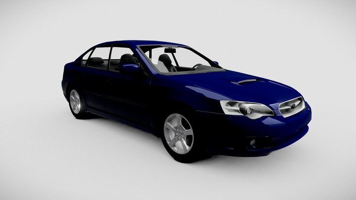 Subaru Legacy B4 2008 (Stock) 3D Model